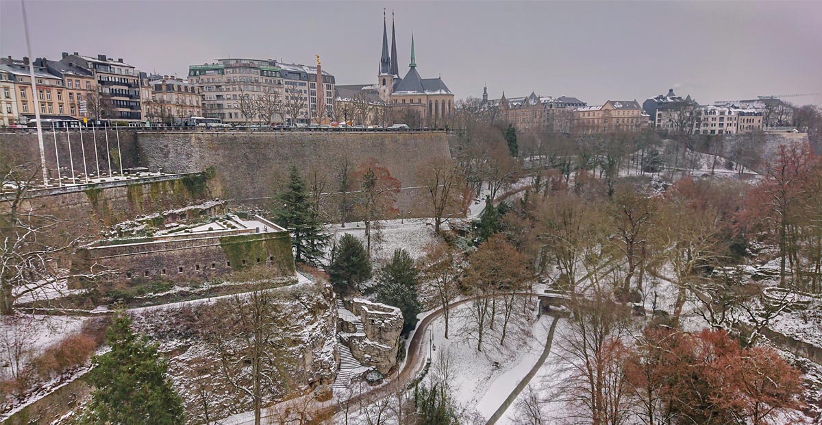 A view of Luxembourg City