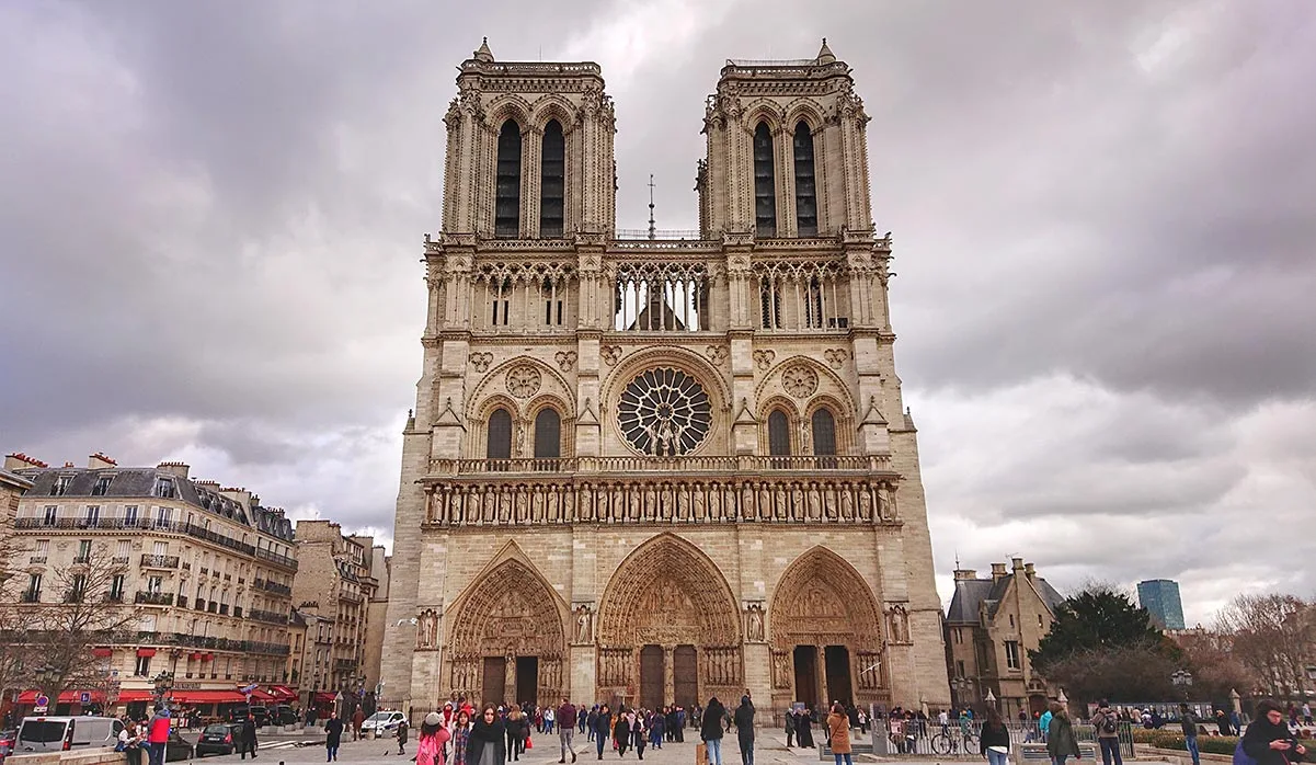 Facade of Notre Dame Cathedral - Paris Travel Guide
