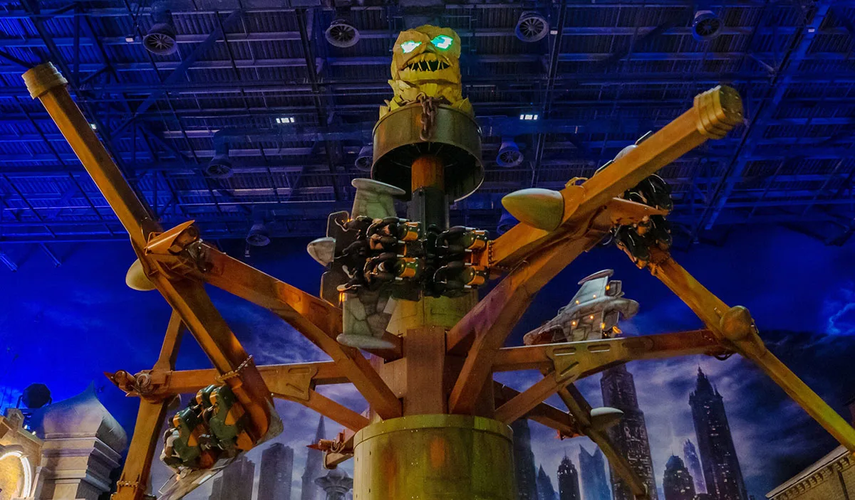The Scarecrow Scare Raid ride in the Gotham City area