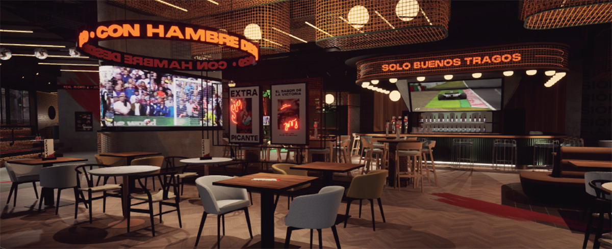 LaLiga TwentyNine's sports bar on Gran Via in Madrid