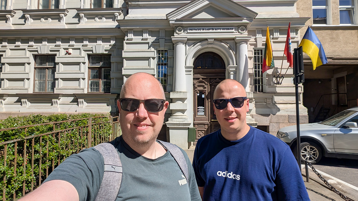 Outside the Museum of Occupations and Freedom Fights (KGB Museum) - Vilnius Travel Guide