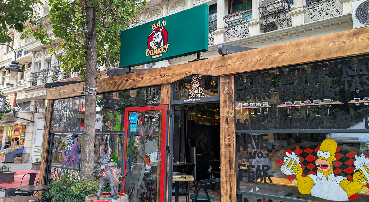 The Bad Donkey Gastropub - where to eat on a Skopje city break