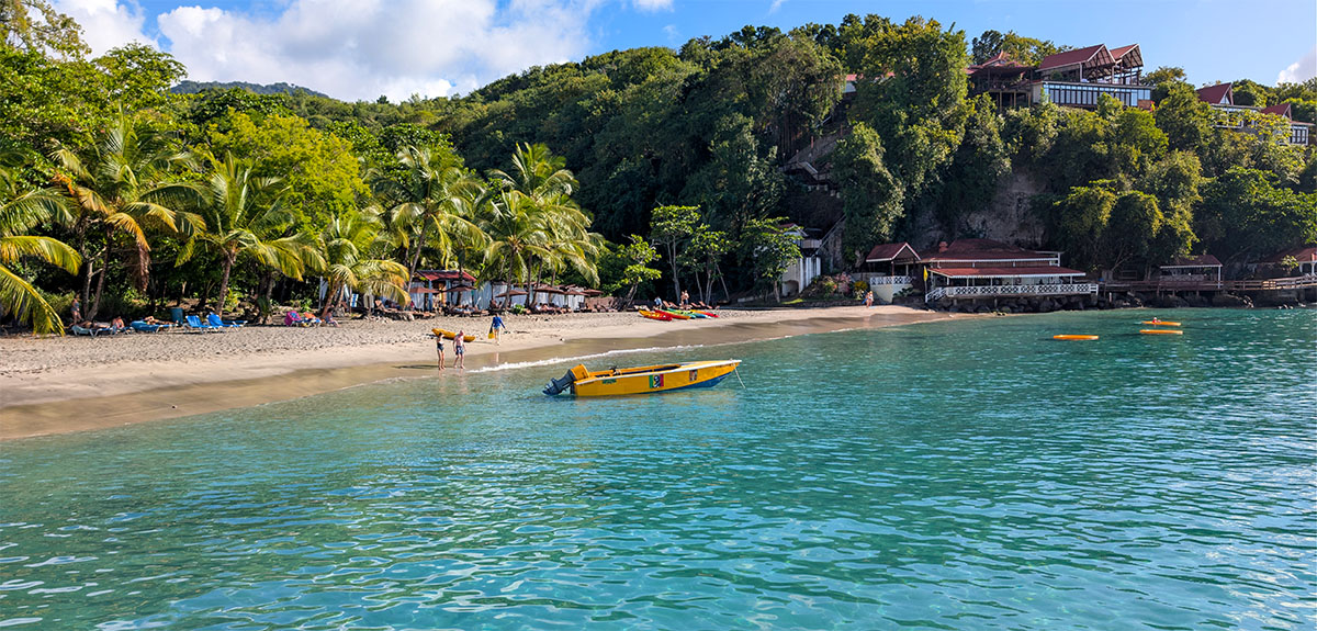 Snorkelling at Anse Cochon Beach during a St Lucia excursion