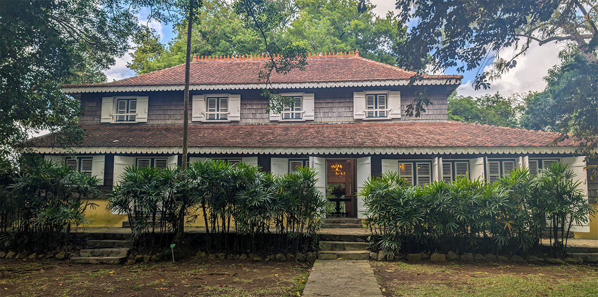 The historic plantation house at Habitation Clément in Martinique